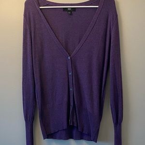 Women’s purple cardigan